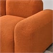 Afuera Living Orange Teddy Fabric L-Shape DIY Modular Sectional Sofa