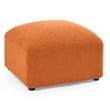 Afuera Living Orange Teddy Fabric L-Shape DIY Modular Sectional Sofa