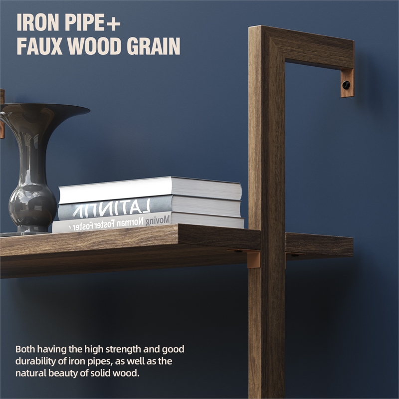 Afuera Living 31.5-Inch Wide 5-Tier Wall-Mounted Shelf 50 lbs Per Shelf