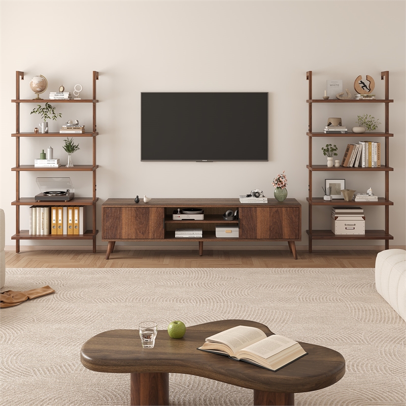 Afuera Living 31.5-Inch Wide 5-Tier Wall-Mounted Shelf 50 lbs Per Shelf