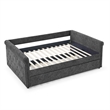 Afuera Living Gray Button-Tufted Dual-Purpose Sofa Bed with 500 lbs Capacity
