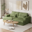 Afuera Living 93-Inch Green Wide Arm Upholstered Sleeper Sofa 500 lbs