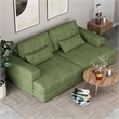 Afuera Living 93-Inch Green Wide Arm Upholstered Sleeper Sofa 500 lbs