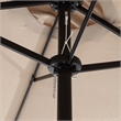 Afuera Living 14.8 Ft Khaki Rectangular Double-Sided Outdoor Patio Umbrella