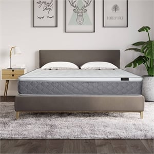 Afuera Living 10-Inch Queen Mattress with Springs & Knitted Fabric & Egg Foam