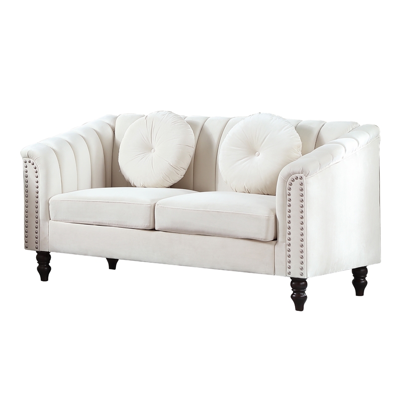 Afuera Living Beige 3-Piece Living Room Sofa Set with High-Density Sponge Fill