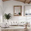 Afuera Living Beige 3-Piece Living Room Sofa Set with High-Density Sponge Fill