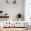 Afuera Living Beige 3-Piece Living Room Sofa Set with High-Density Sponge Fill
