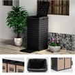 Afuera Living 31-Gallon Black Outdoor Lockable No-Tools Concealed Trash Can