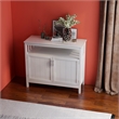 Afuera Living White E1 MDF Kitchen Sideboard Cabinet with Adjustable Shelves