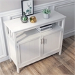 Afuera Living White E1 MDF Kitchen Sideboard Cabinet with Adjustable Shelves