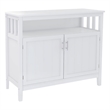 Afuera Living White E1 MDF Kitchen Sideboard Cabinet with Adjustable Shelves