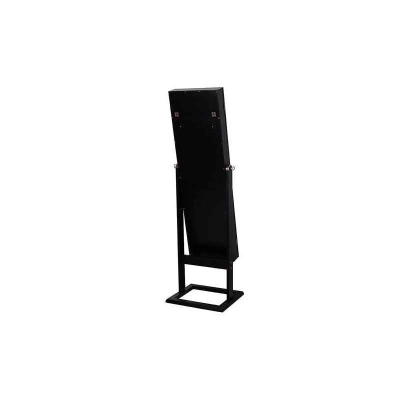 Afuera Living 15.75-Inch Black 2-in-1 Jewelry Armoire with Full-Length Mirror