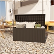 Afuera Living 230-Gallon Black PP Outdoor Lockable Lid Storage Box