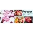 Afuera Living 3.5 Cu Ft Silver Steel Mini Fridge 2.3 Fridge + 1.2 Freezer