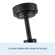 Afuera Living 72-Inch LED Ceiling Fan with 8 ABS Blades 6 Speeds & Remote