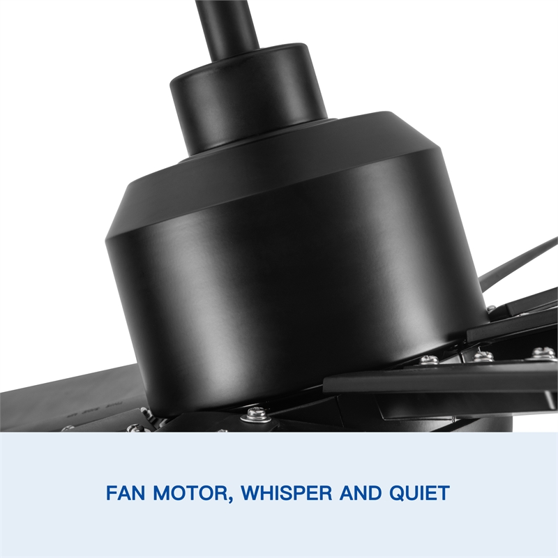 Afuera Living 72-Inch LED Ceiling Fan with 8 ABS Blades 6 Speeds & Remote