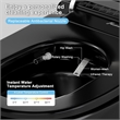 Afuera Living Black Stainless Steel Smart Toilet Heated Seat & Remote Control