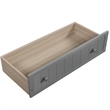Afuera Living Classic Grey Pine Twin Daybed with 2 Storage Drawers