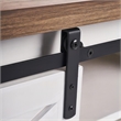 Afuera Living 47-Inch SlidingxBarn Door Bench 150 lbs with 2 Shelves