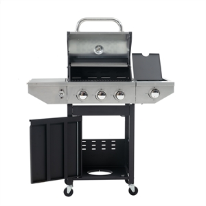 Afuera Living 4-Burner 49200 BTU Gas Grill & Griddle Combo 466 Sq In