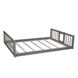 Afuera Living Full-Over-Full-Over-Full Pine Wood Triple Bed with Ladder & Slide
