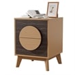 Afuera Living Colour-Blocking 2-Drawer End Table Set of 2 15.8x15.8x21 Inches