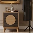 Afuera Living Colour-Blocking 2-Drawer End Table Set of 2 15.8x15.8x21 Inches