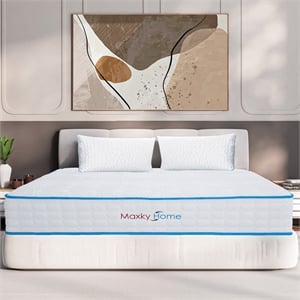 Afuera Living 10&quot Gel Memory Sponge Mattress with Tencel Cover & Pillow
