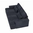Afuera Living 93-Inch Upholstered Blue Sleeper Sofa with Wide Arms