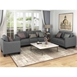 Afuera Living 3-Piece Linen Sectional Sofa Set with Tufted Cushions