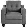 Afuera Living 3-Piece Linen Sectional Sofa Set with Tufted Cushions