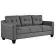 Afuera Living 3-Piece Linen Sectional Sofa Set with Tufted Cushions