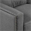 Afuera Living 3-Piece Linen Sectional Sofa Set with Tufted Cushions