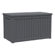 Afuera Living 230-Gallon Weatherproof Outdoor Storage Box in Black Resin