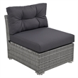 Afuera Living Outdoor Patio Convertible Sofa Bed Furniture Set