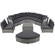 Afuera Living Outdoor Patio Convertible Sofa Bed Furniture Set