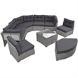 Afuera Living Outdoor Patio Convertible Sofa Bed Furniture Set