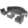 Afuera Living Outdoor Patio Convertible Sofa Bed Furniture Set