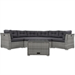 Afuera Living Outdoor Patio Convertible Sofa Bed Furniture Set