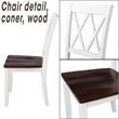 Afuera Living 5-Piece Wood Dining Table and Chair Set for Kitchen