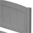 Afuera Living Twin Platform Bed with 2 Storage Drawers in Gray