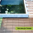 Afuera Living 12x12 Inch Interlocking Acacia Wood Deck Tile in Brown