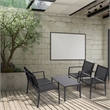Afuera Living 4-Piece Outdoor Patio Conversation Furniture Set