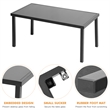 Afuera Living 4-Piece Outdoor Patio Conversation Furniture Set