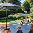 Afuera Living Portable Outdoor Bar Table with 15L Ice Bucket in Blue