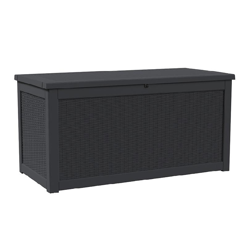 Afuera Living 260-Gallon Outdoor Storage Box with Gas Spring in Black