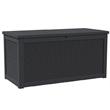 Afuera Living 260-Gallon Outdoor Storage Box with Gas Spring in Black