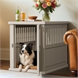 Afuera Living Gray Dog House with Lockable Latch for Small to Medium Pets