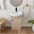 Afuera Living 18-Inch Freestanding Bathroom Vanity with Ceramic Sink
